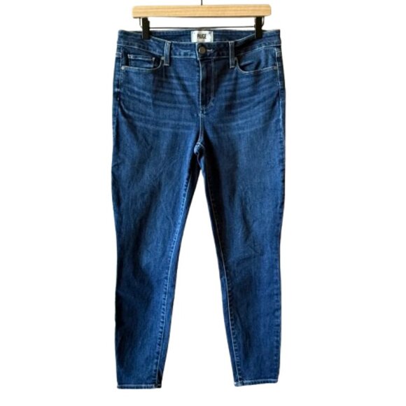Women's 31 Paige Verdugo Ankle Stretch Denim Jeans High Rise - Picture 1 of 7